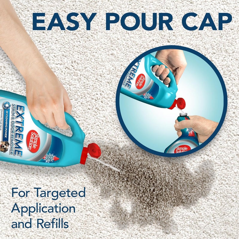 Simple Solution Extreme Pet Stain and Odor Remover - Enzymatic Cleaner with 3X Pro-Bacteria Cleaning Power, 1 Gallon - Image 5